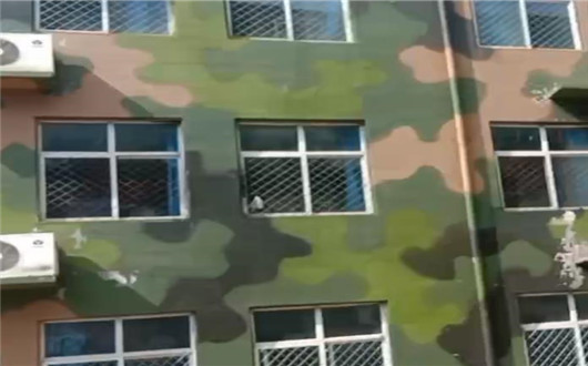 鹤岗墙面军用迷彩施工方案